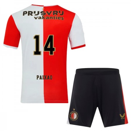 Jalkapallo Pelipaidat/Peliasut Feyenoord Rotterdam Paixao 14 Lasten Kotipelipaita 2025-26